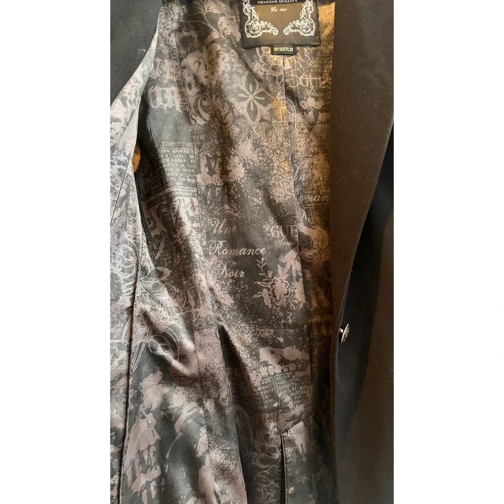 Women's Long Black Guess Vest Size‎ XS